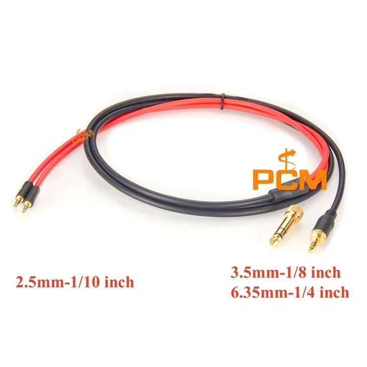 2,5 mm - 3,5 mm 6,35 mm äänikaapeli HIFIMAN -kuulokkeet kaapeli