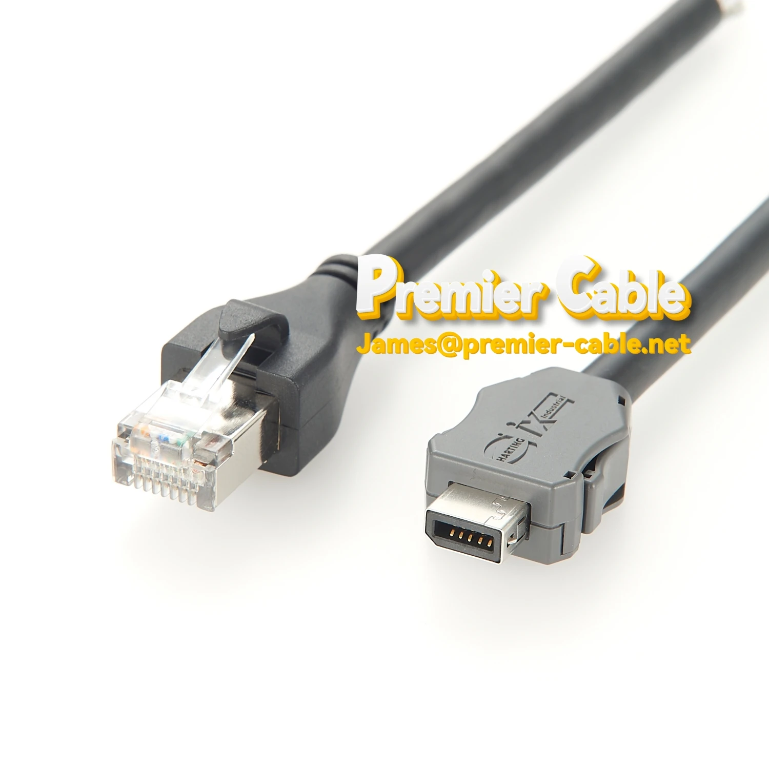 IX A Key to RJ45 Plug High Flex Industrial Ethernet Cable CAT6A TPE Jacket IX A Key to RJ45 Plug High Flex Industrial Ethernet Cable CAT6A TPE Jacket