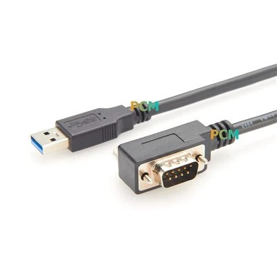USB - RS232 Sarjamodeemikaapeli DB9 -kulmaliitin