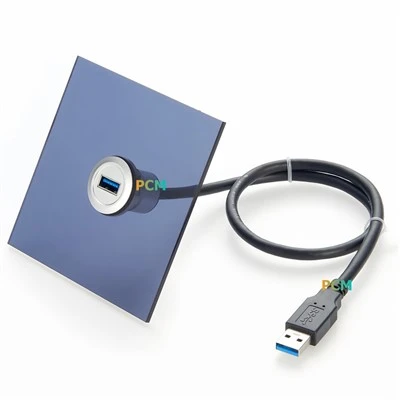 USB-tyyppi-Paneelikiinnityskaapeli, uros-naaras