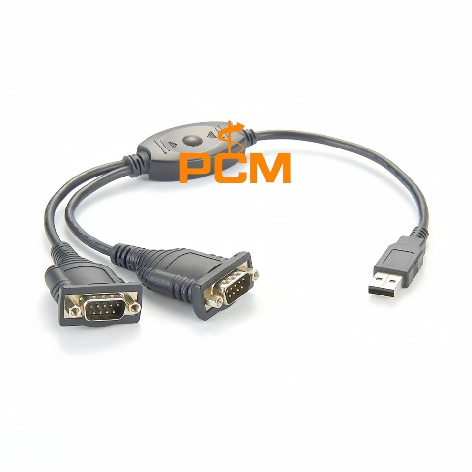 USB To RS232 DB9 Dual Port Cable With FTDI Chips